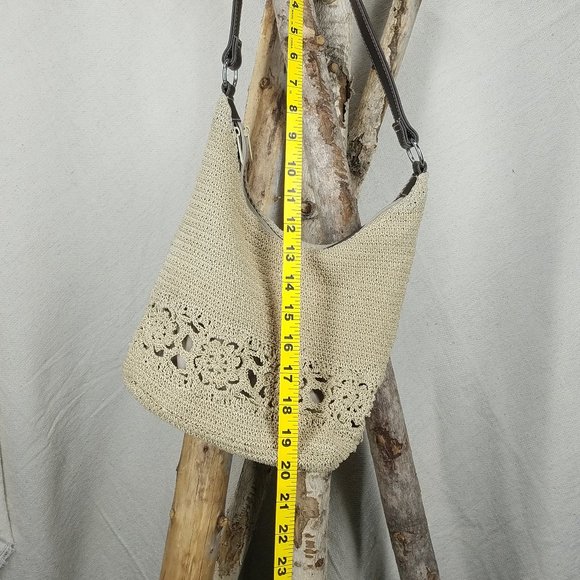 Women's Bohemian crochet short strap, satchel bag - Picture 14 of 14